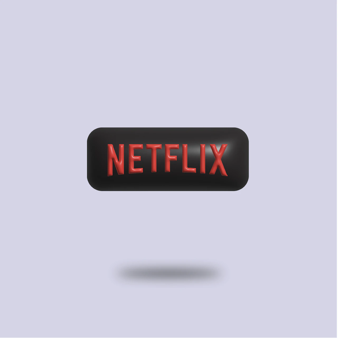 logo rosso di Netflix su fondo scuro